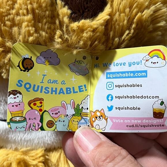 Squishable Cookie Ice Cream Sandwich Mini Squish Cookie 7” Plush - Picture 11 of 11